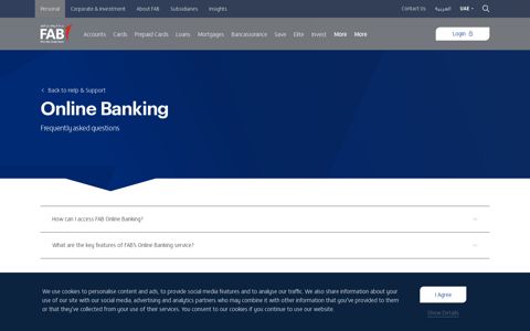FAQs - Online Banking | First Abu Dhabi Bank – UAE