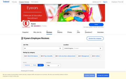 Working at Eyears: Employee Reviews | Indeed.co.uk