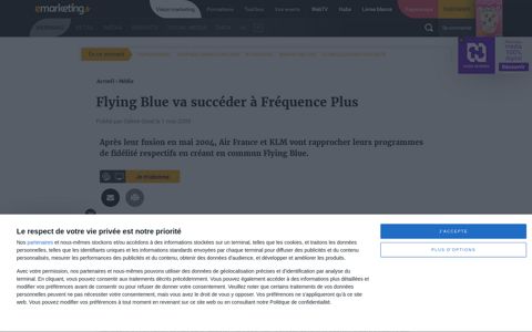 Flying Blue va succéder à Fréquence Plus - E-marketing