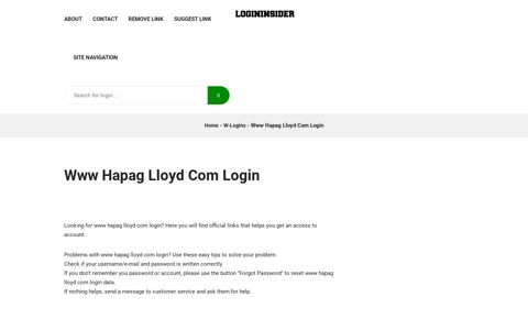 Www Hapag Lloyd Com Login - Easy Access to Your Account