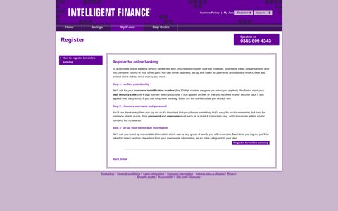 How to register for online banking - Intelligent Finance