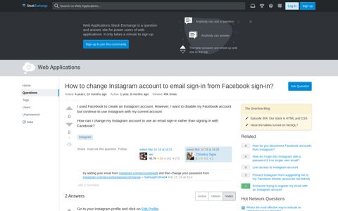 How to change Instagram account to email sign-in from ...
