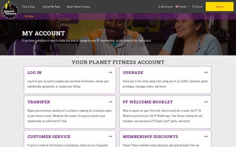 My Account | Planet Fitness