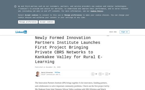 Newly Formed Innovation Partners Institute Launches First ...