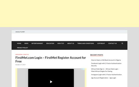 FirstMet.com Login - FirstMet Register Account for Free