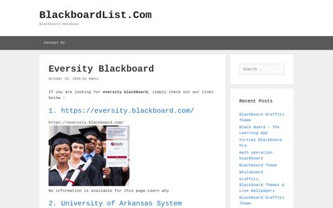 Eversity Blackboard - BlackboardList.Com