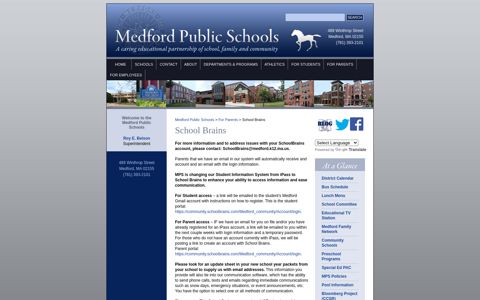 School Brains « Medford Public Schools