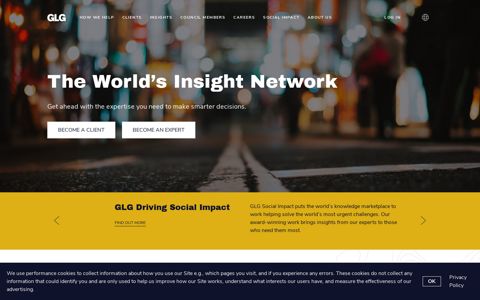 The World's Knowledge Marketplace - GLG