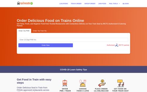 Order Food on Train Online | Tasty & Quick Food Delivery in ...
