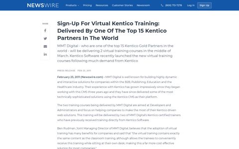 Sign-Up For Virtual Kentico Training: Delivered By One Of The ...