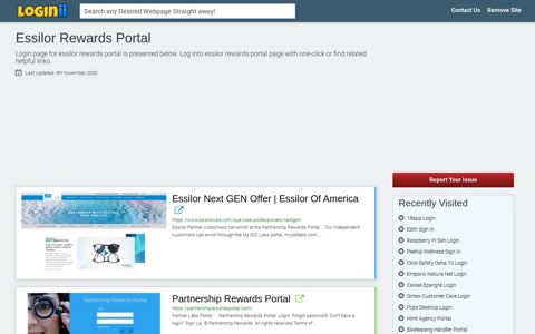 Essilor Rewards Portal - Loginii.com