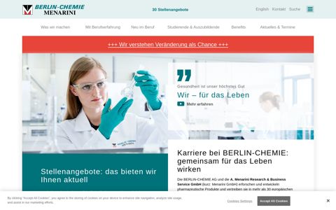 Jobs und Karriere bei BERLIN-CHEMIE und der Menarini GmbH