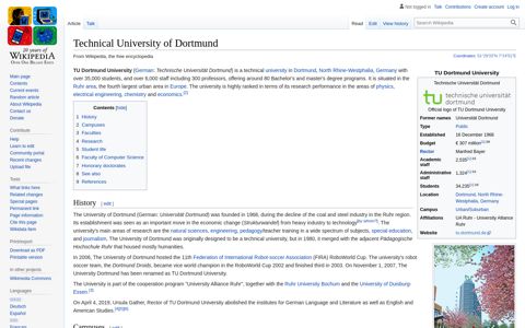 Technical University of Dortmund - Wikipedia