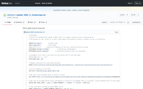 DNS A update script for hosteurope · GitHub