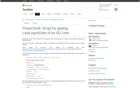 PowerShell: Script for getting LastLogonDate of an AD User ...