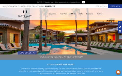 Gateway at Tempe: Student Apartments for Rent in Arizona