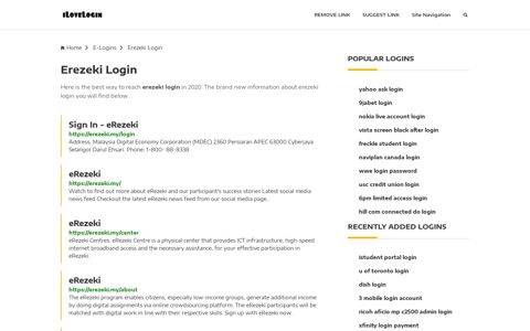 Erezeki Login ❤️ One Click Access - iLoveLogin