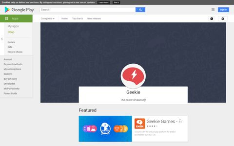 Android Apps by Geekie on Google Play