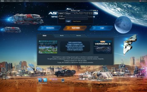 Free MMO Space Strategy Browser Game - Astro Empires