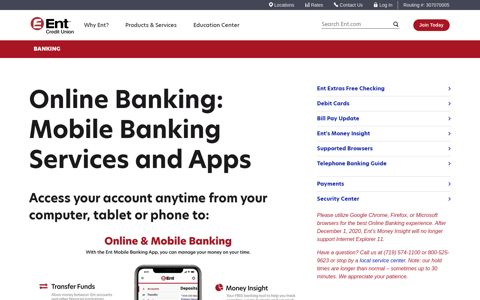 Online Banking: Mobile Banking Services and Apps | Ent ...
