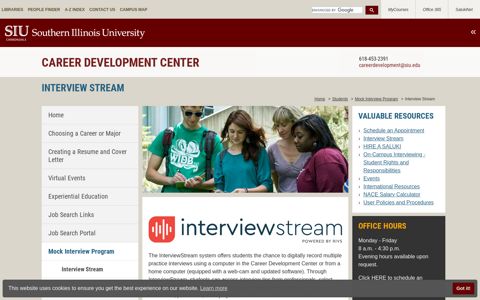 Interview Stream | Career Services | SIU