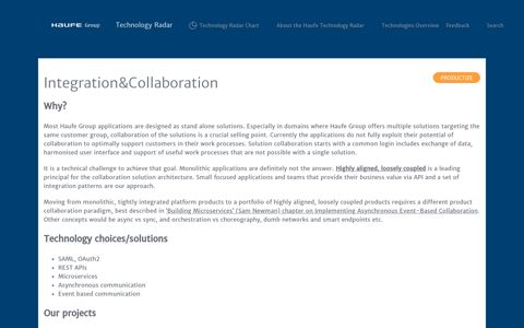 Integration&Collaboration | Haufe Technology Radar