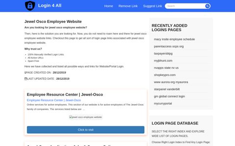 jewel osco employee website - Official Login Page [100 ...