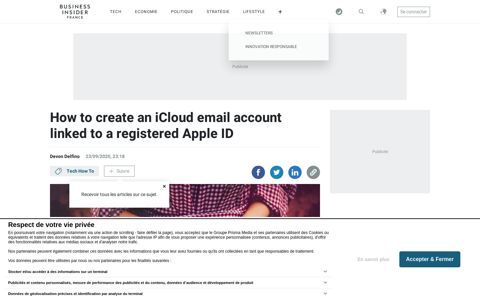 How to create an iCloud email linked to an Apple ID ...