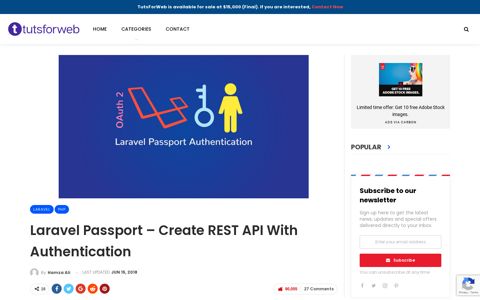 Laravel Passport - Create REST API with authentication ...