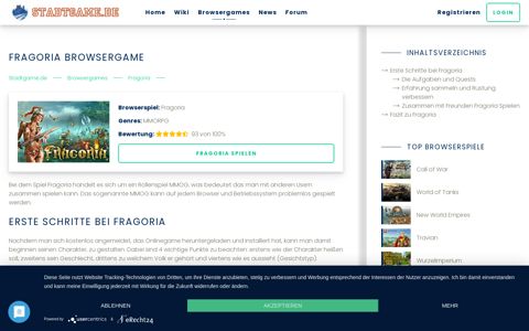 Fragoria | Rollenspiel Browsergame Fragoria online spielen