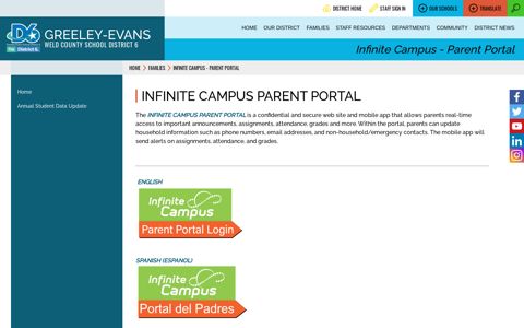 Infinite Campus - Parent Portal / Home