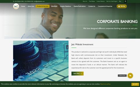 CORPORATE BANKING - Jaiz Bank Plc