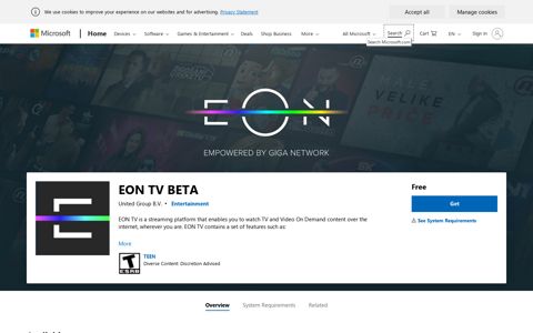 Get EON TV BETA - Microsoft Store