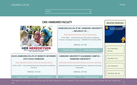 cms hamdard faculty - General Information about Login