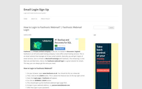 How to Login to Fasthosts Webmail? | Fasthosts Webmail ...