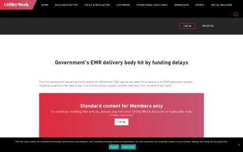 Government's EMR delivery body hit by funding delays - Utility ...