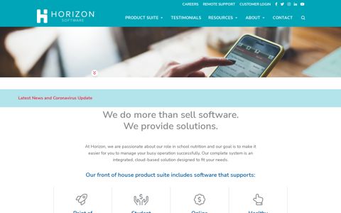 Horizon Software: K-12 School Nutrition & Online Payments ...