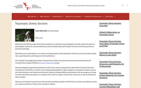 Traumatic Stress Section – Canadian Psychological Association