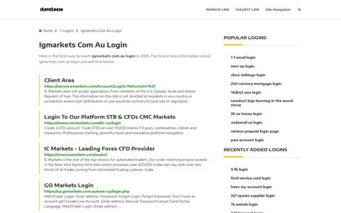 Igmarkets Com Au Login ❤️ One Click Access - iLoveLogin