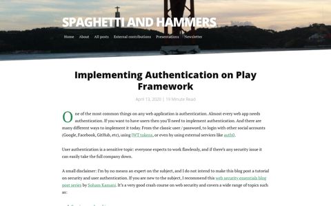 Implementing Authentication on Play Framework