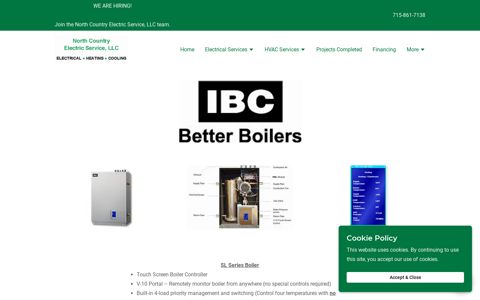 IBC Boilers | North Country Electric Service, LLC
