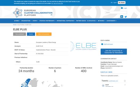 ELBE PLUS - European Cluster Collaboration Platform