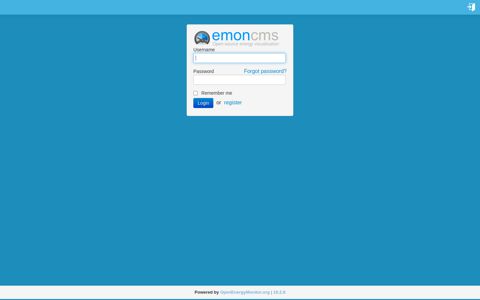 Emoncms - user login - Ricardo Gomes