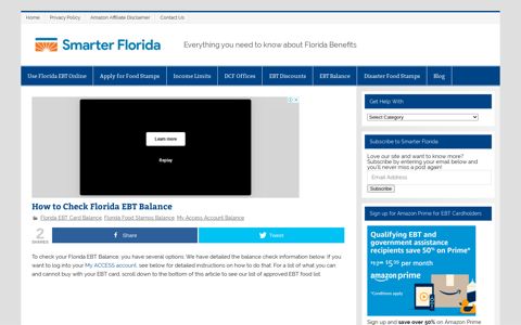 How to Check Florida EBT Balance - Smarter Florida