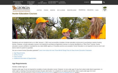 Hunter Education Courses | Department Of Natural Resources ...