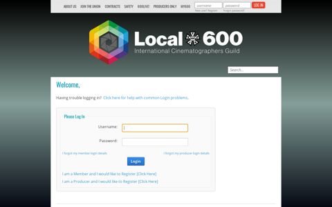 Login - Local 600