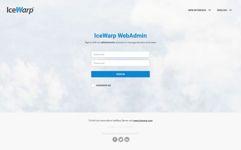 IceWarp WebAdmin