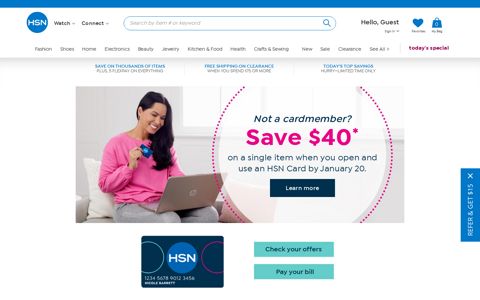 HSN Credit Card - Apply Today & Earn Exclusive Offers | HSN