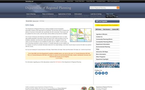 Maps & GIS | Data | DRP - Los Angeles County Department of ...