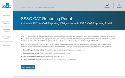 SS&C CAT Reporting Portal - SS&C Technologies
